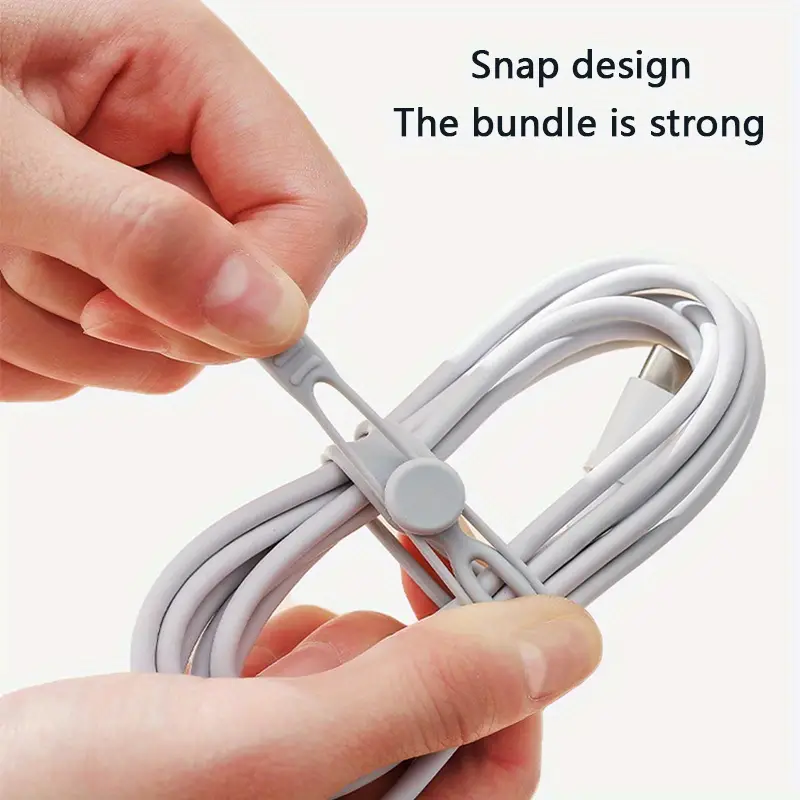 12pcs Reusable Silicone Cable Ties - Image 3