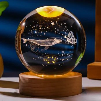 3D Crystal Planet Night Light Ball - Image 3