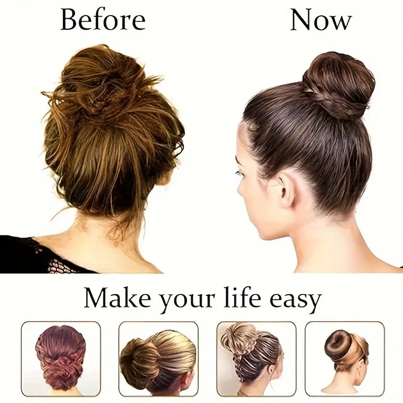 3pcs/Set Donut Hair Bun for Girls - Image 3