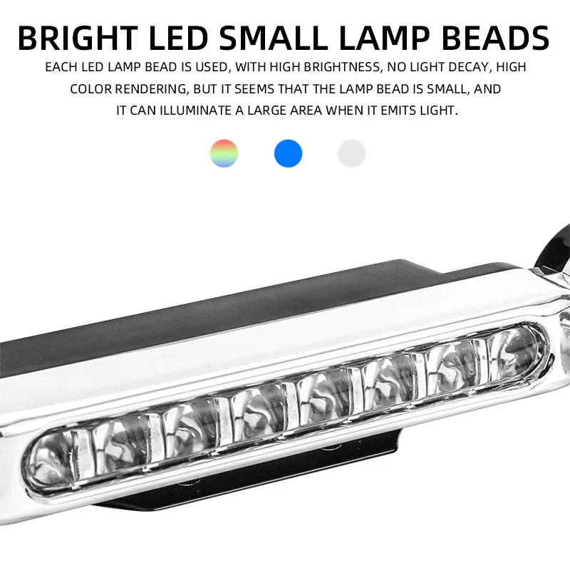 2pcs Automatic Wind Power LED Car Decorative Lights - Image 5