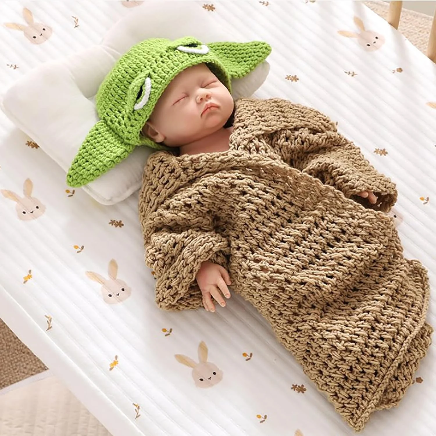 Baby Fitted Crib Sheet & Mattress Protector - Image 3