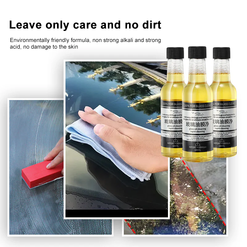 Car Glass Cleaner Stubborn Oil - Image 4