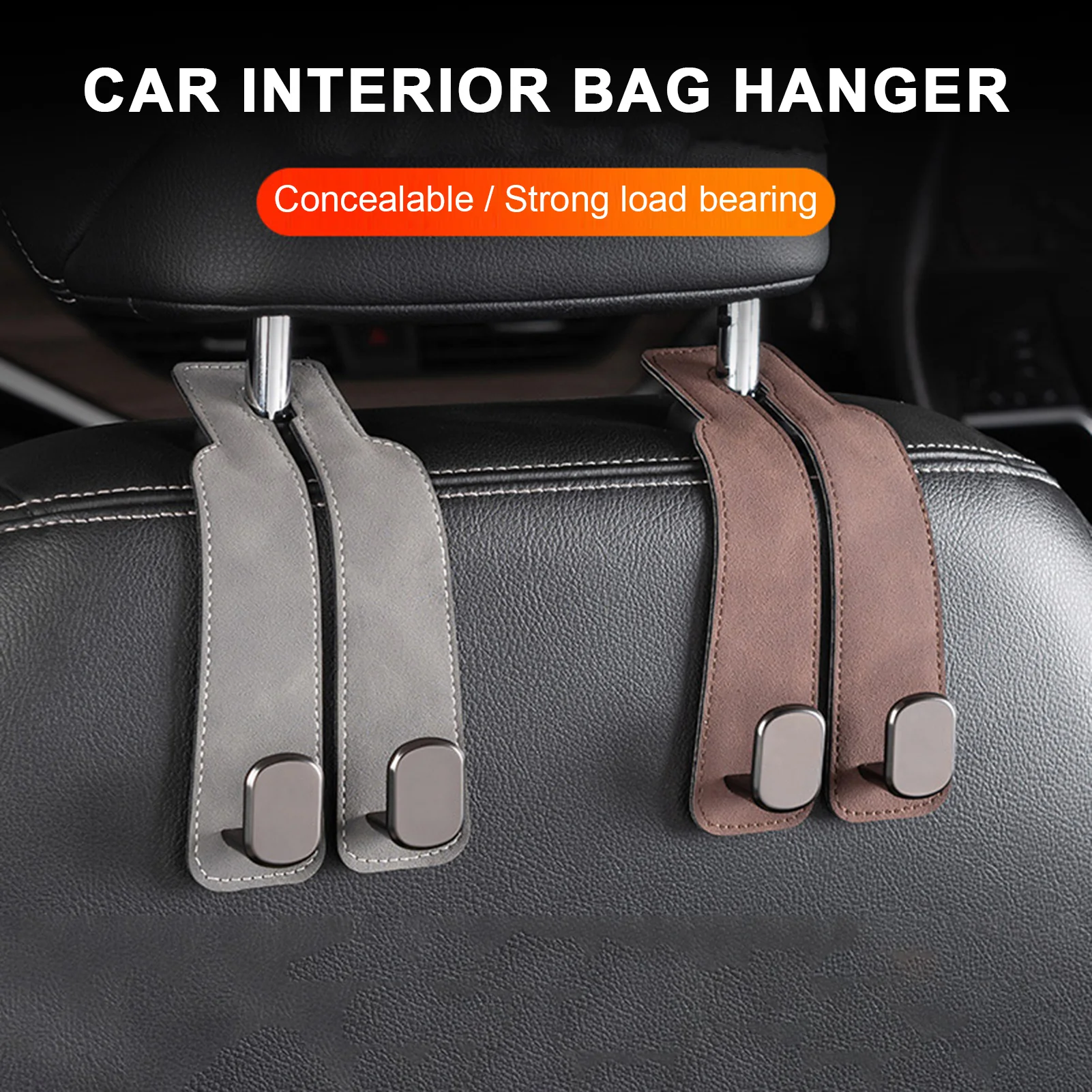 Car Seat Back Leather Double Hook - Image 3