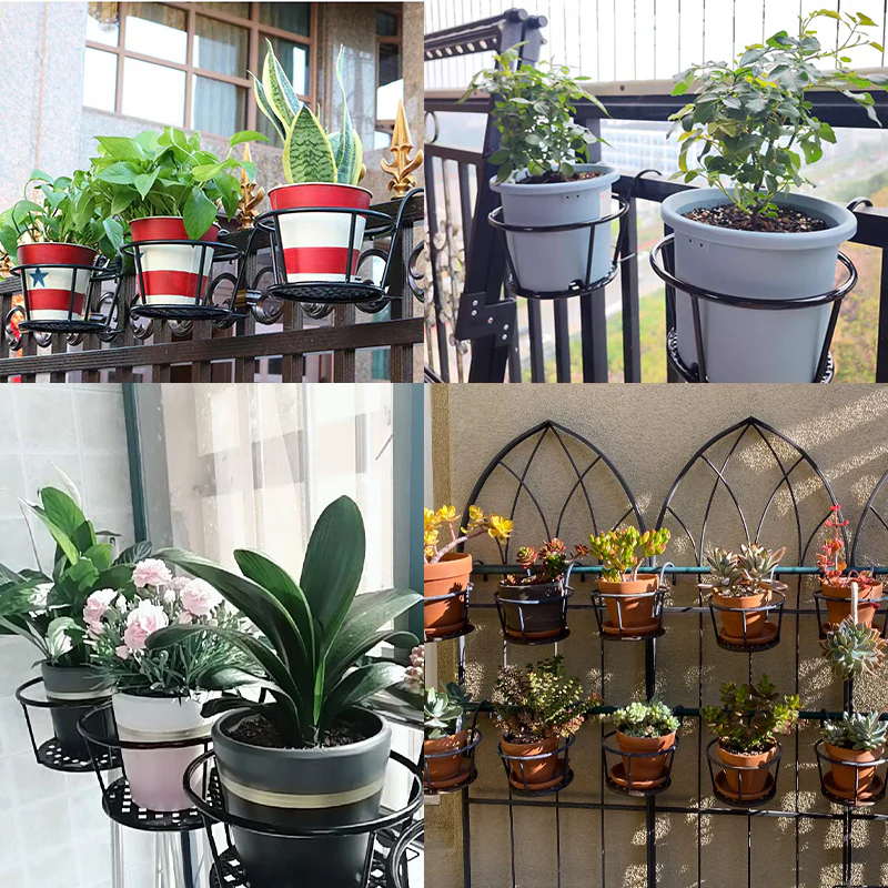 Elegant Hanging Flower Stand for Potted Plants - Image 3