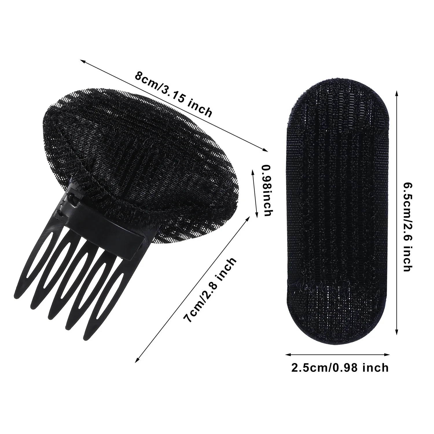 Invisible Fluffy Hair Clip ( Pack of 4 ) - Image 6