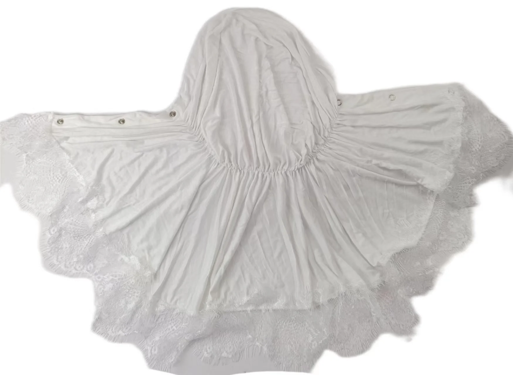 Elegant Lace Collar Hijab Cap - Image 3