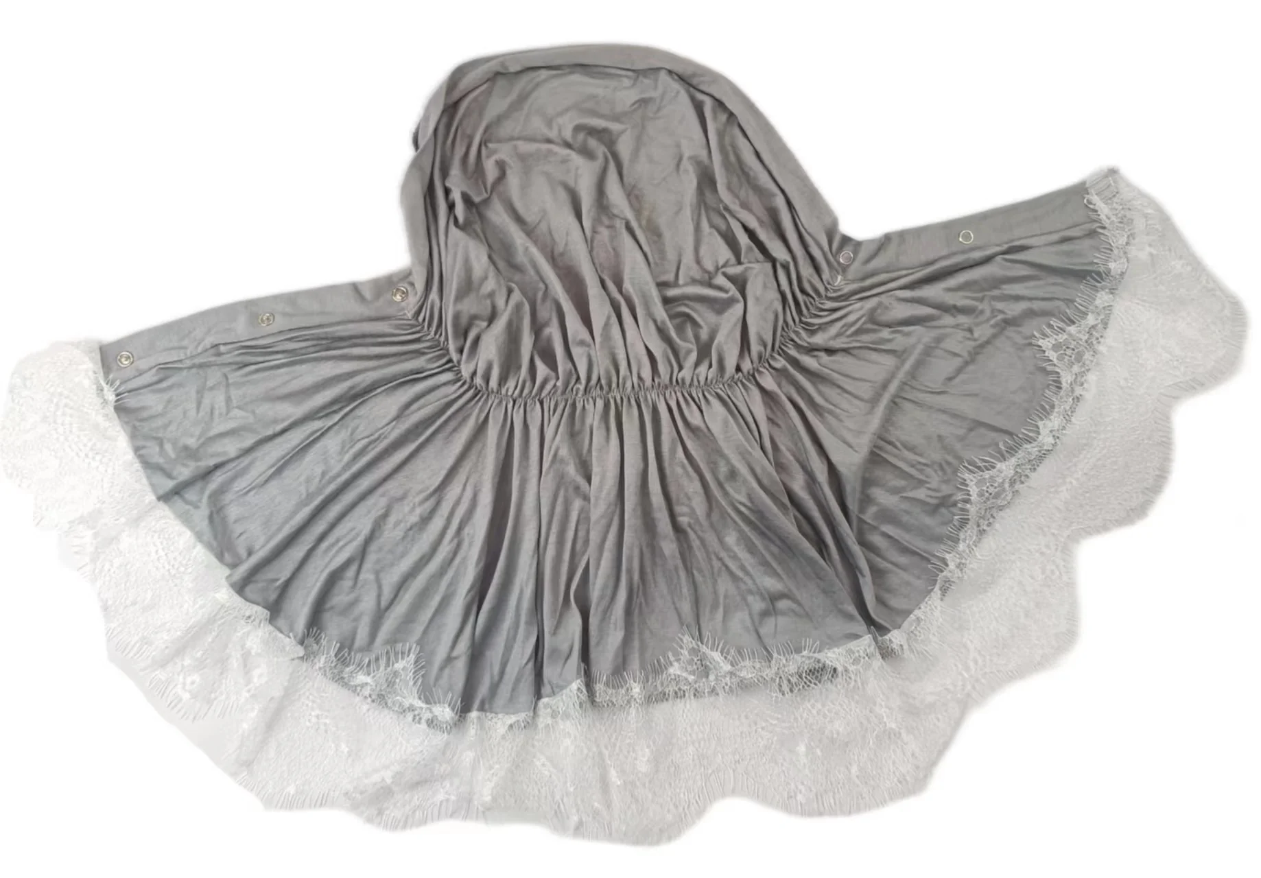 Elegant Lace Collar Hijab Cap - Image 4