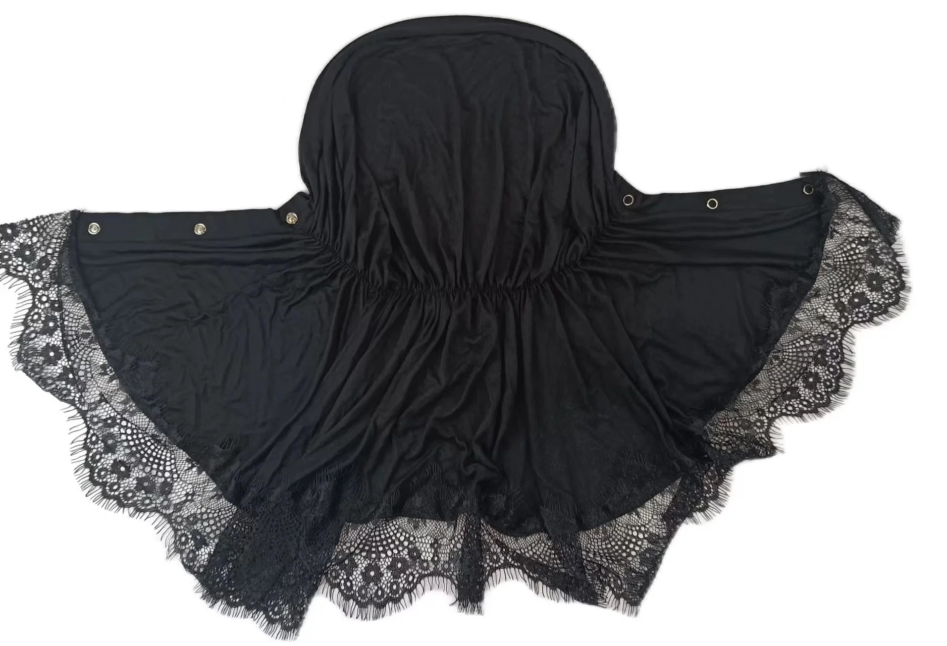 Elegant Lace Collar Hijab Cap - Image 5