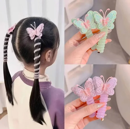 2pcs Telephone Wire Hair Rope For Girl - Image 6